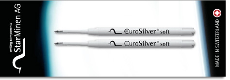 G2 Large Capacity Ball Pen Refill EuroSilver soft